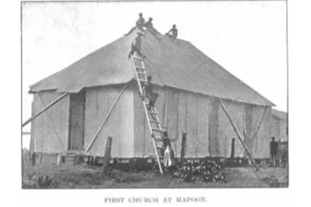 First church under construction at mapoon mission